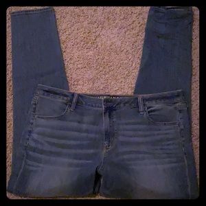 American eagle jeggings. Low rise. 20 long